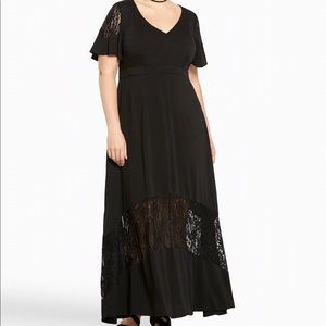 Torrid Black Lace Maxi Dress